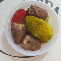 Caja cena para perros