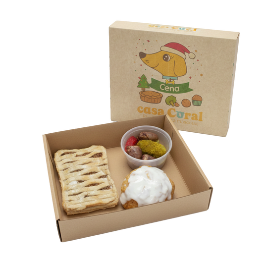 Caja cena para perros