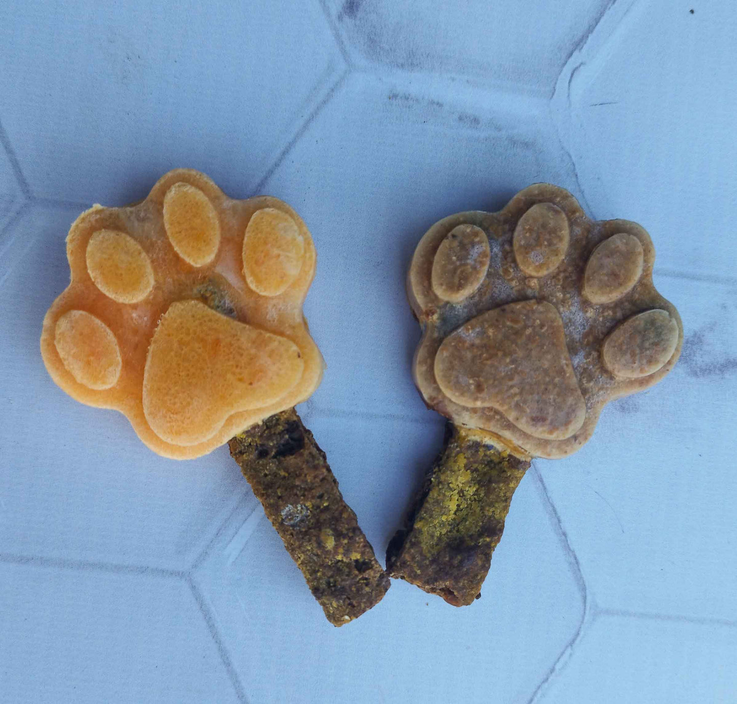 Paletas para perros de caldo de hueso
