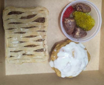 Caja cena para perros